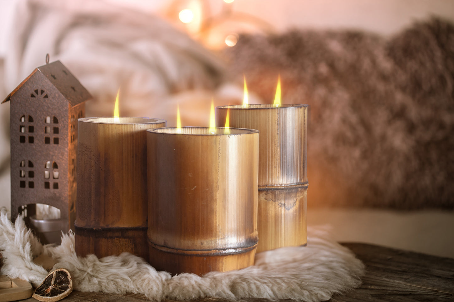 Bamboo Candles **Unscented**