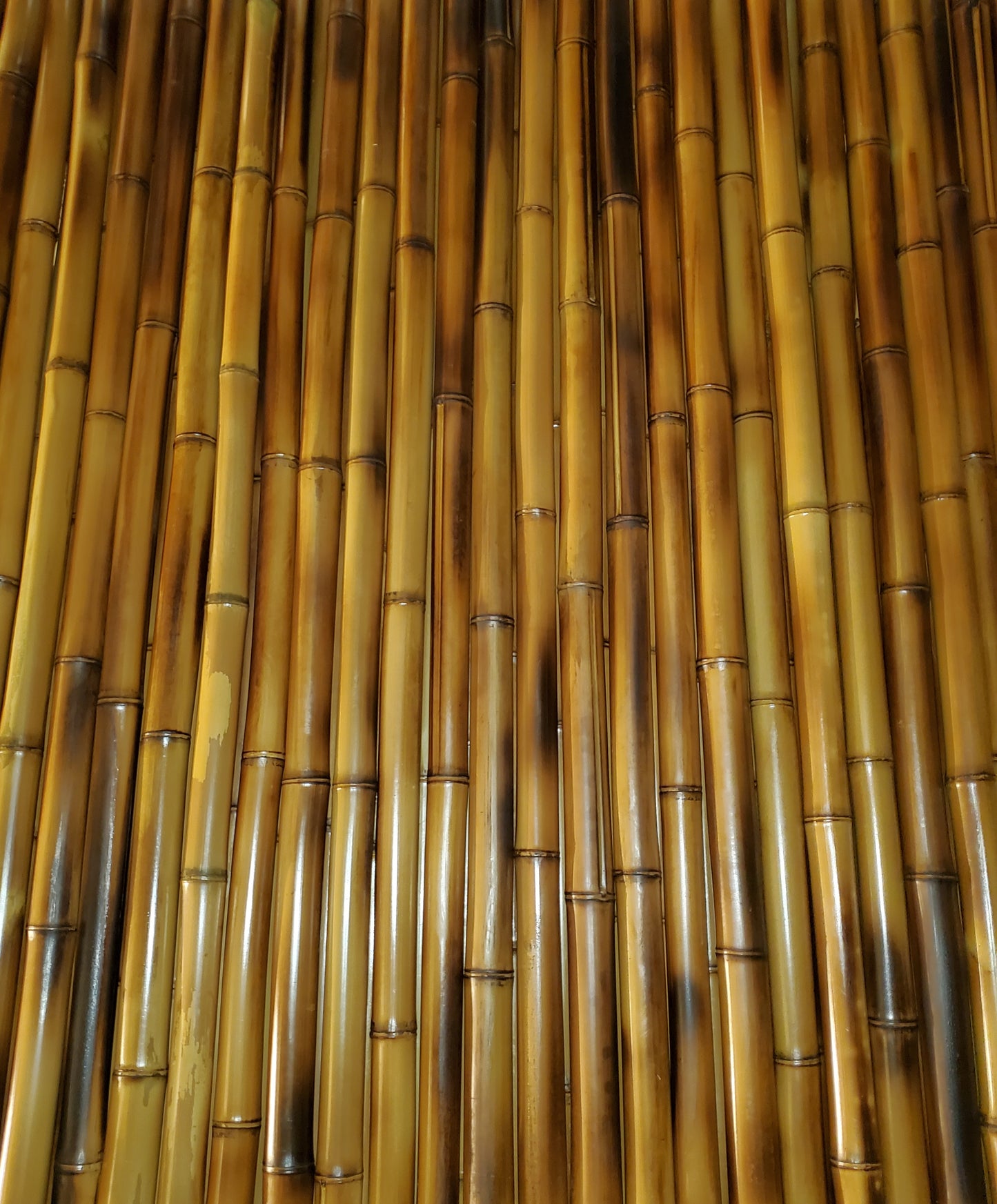 Bamboo Poles Flame Cured